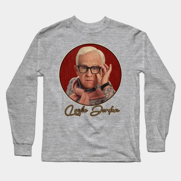 Retro Vintage Leslie Jordan Long Sleeve T-Shirt by TuoTuo.id